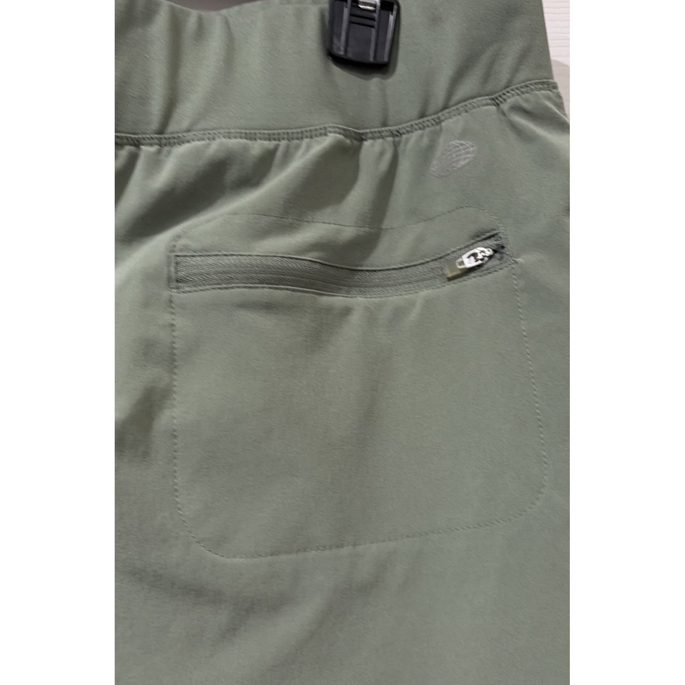 Reel Legends Capris Women Size L Green Pull On Lightweight Pockets Stretch Pants - Picture 5 of 8